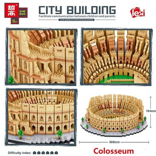 City Architecture Paris France Musée Du Louvre Micro Building Blocks