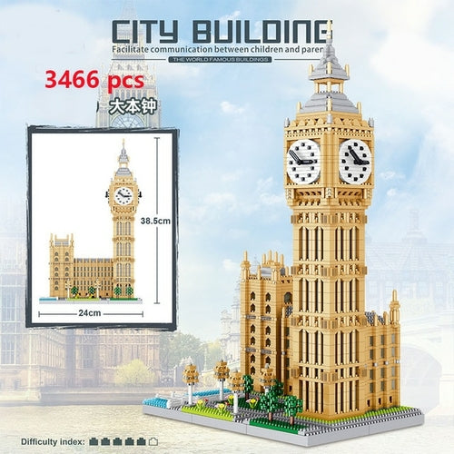 City Architecture Paris France Musée Du Louvre Micro Building Blocks