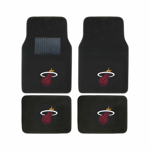 NBA 4-PC EMBROIDERED LOGO CAR FLOOR MAT SET