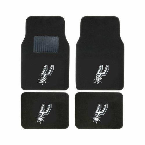 NBA 4-PC EMBROIDERED LOGO CAR FLOOR MAT SET