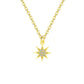 Fashion Paved CZ Stone North Star Necklace Crystal