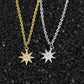 Fashion Paved CZ Stone North Star Necklace Crystal