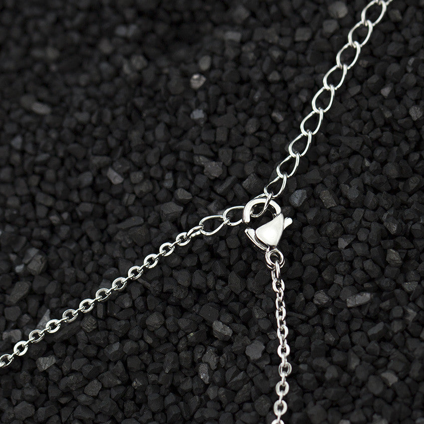 Fashion Paved CZ Stone North Star Necklace Crystal