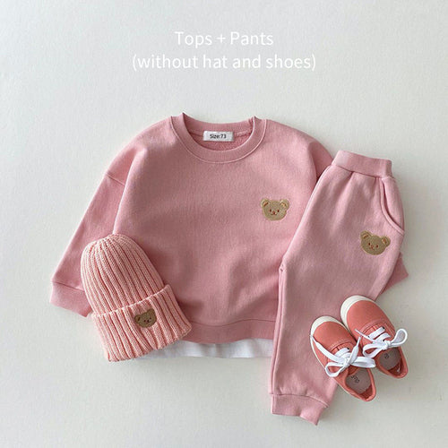 Fashion Toddler Baby Boys Girl Fall Clothes Sets Baby Girl Clothing