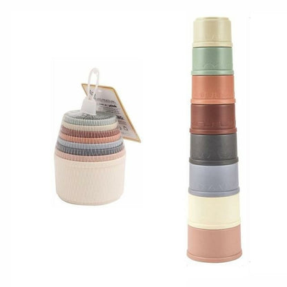 Funny Stacking Cup Bathtub Toy Science Toy Stacking Ring Tower
