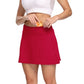 Girls Woman Golf Skirts With Pockets Tennis Skirts With Shorts Skort