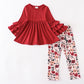 Girlymax Autumn Fall Baby Girls Long Short Sleeve Floral Stripe