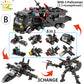 Huiqibao Swat Police Station Truck Model Building Blocks City Machine