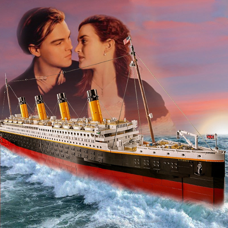 Hot Film Titanic Large Cruise Ship Compatible 10294 DIY Model Building