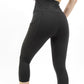 Seajoy Athletic High-Waisted Capri Leggings with Hip Pockets