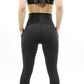 Seajoy Athletic High-Waisted Capri Leggings with Hip Pockets