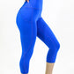 Seajoy Athletic High-Waisted Capri Leggings with Hip Pockets