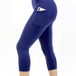 Seajoy Athletic High-Waisted Capri Leggings with Hip Pockets
