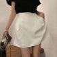 Kusahiki Korea 2022 Summer New High Waist Woman Shorts Fashion Solid