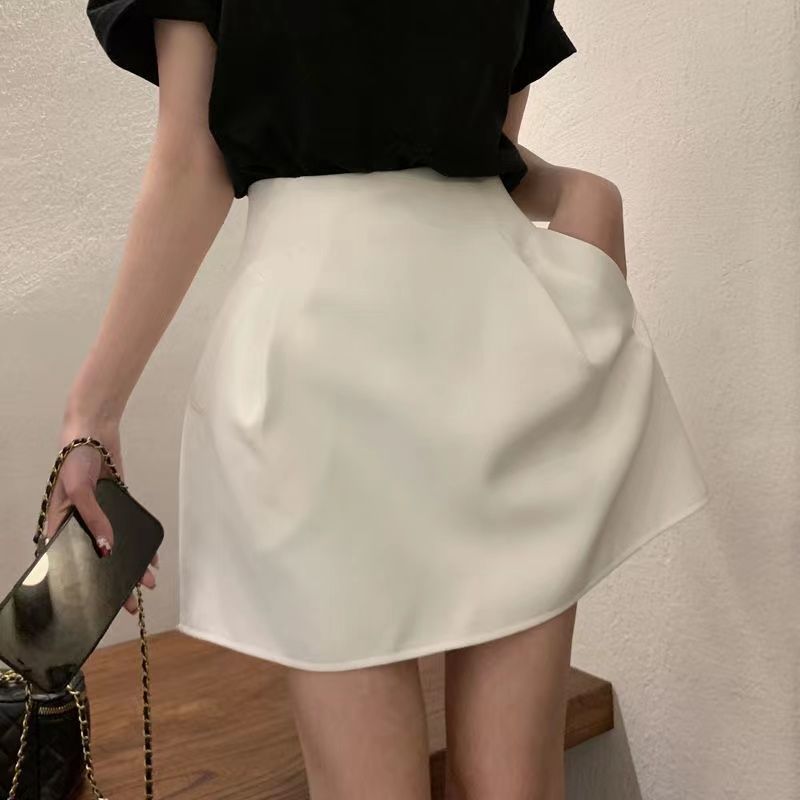 Kusahiki Korea 2022 Summer New High Waist Woman Shorts Fashion Solid