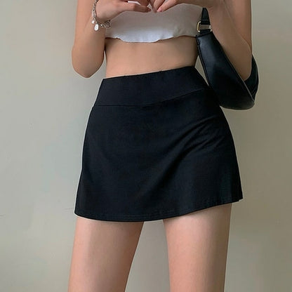 Lucyever Black White Shorts Skirts Womens 2022 Sport Tennis Dance