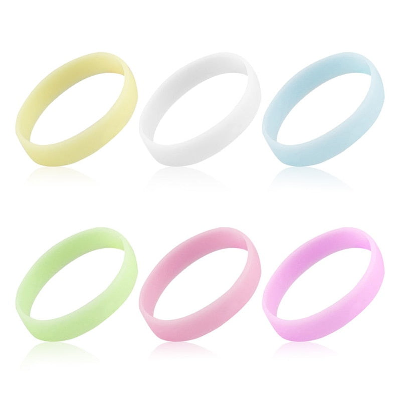 Luminous Hologram Flash Silicone Bracelets Bangle Rubber Wristband