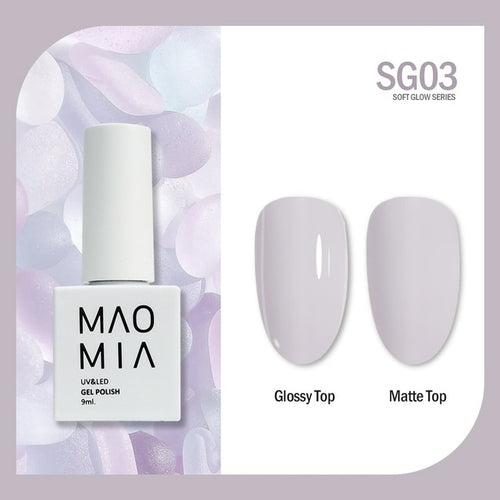 Maomia Soft Glow Gel Polish 8 Colors Soak Off Uv/led 9ml Professional