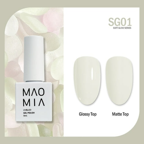 Maomia Soft Glow Gel Polish 8 Colors Soak Off Uv/led 9ml Professional