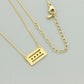 Minimalistic Chicago Flag Pendant Necklace Tattoo