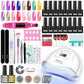 Nail Kit With Led Dryer Semi-permanent Varnish Gel Nail Polish Set