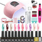 Nail Kit With Led Dryer Semi-permanent Varnish Gel Nail Polish Set