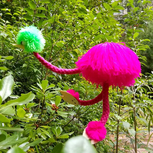 New Random Funny Toy Pull String Puppet ostrich Wooden Marionette