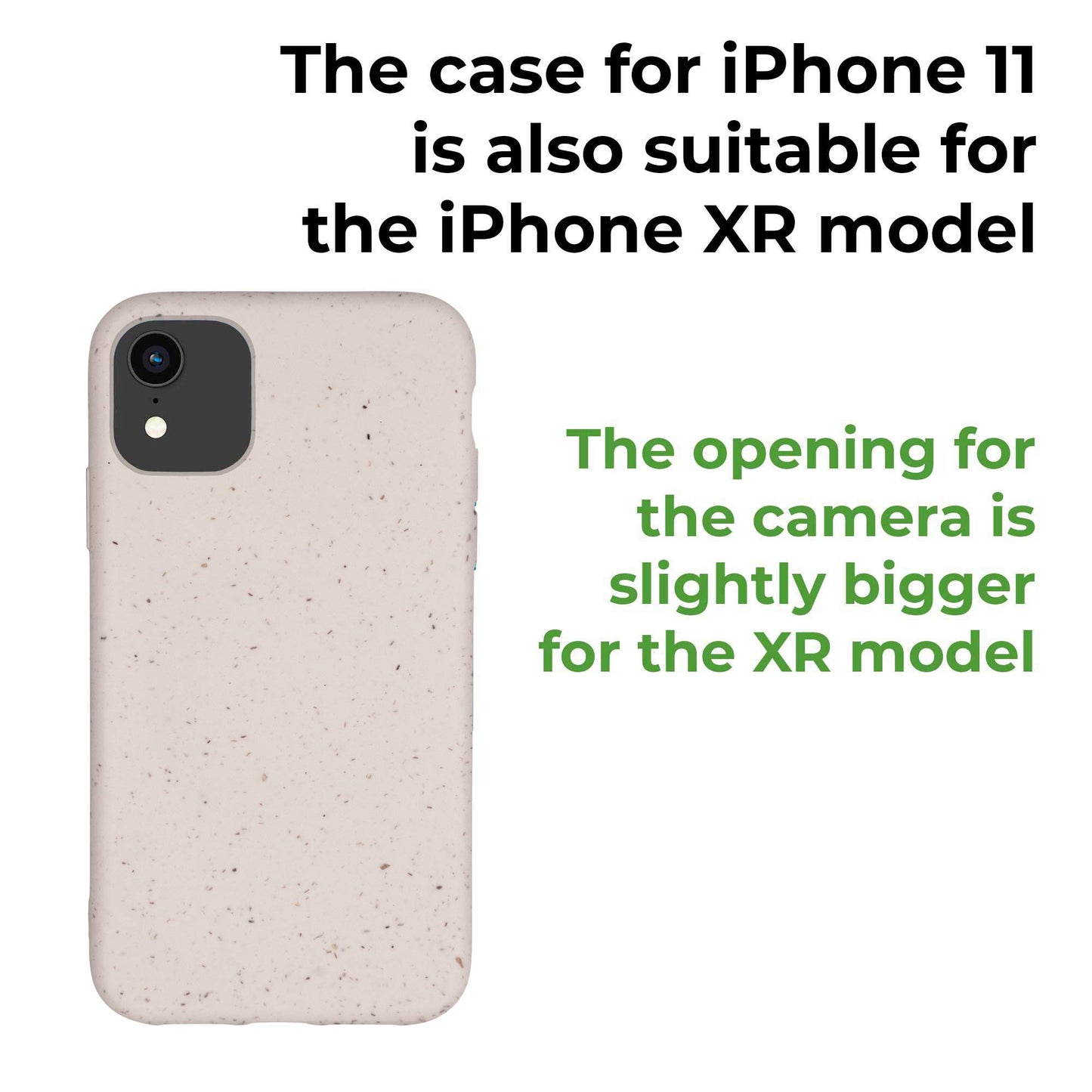 Biodegradable Personalized Phone Case - Natural White