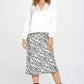 Silky Satin Long Sleeve Surplice Top