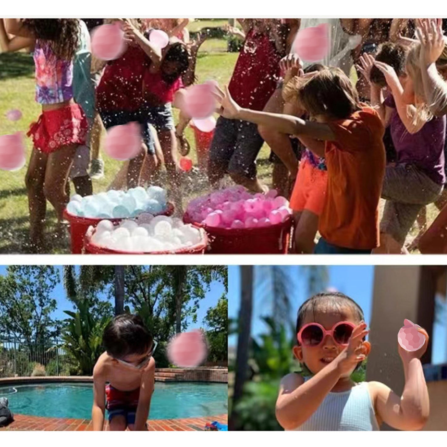 Refillable Water Balloons Silicone Water Ball Refillable Innovative