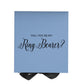 Will You Be My Ring Bearer? Proposal Box Light Blue w/ Black Bow- No