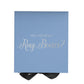 Will You Be My Ring Bearer? Proposal Box Light Blue w/ Black Bow- No