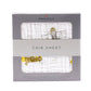 Airplane Animals Crib Sheet