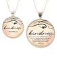 Kindness – Proverbs 3:3 Scripture Silver-Plated Pendant Necklace (2