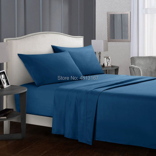 Soft Microfiber Bed Sheet Set 1800 Count 3/4 Piece Luxury Egyptian
