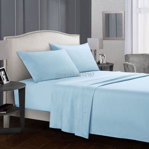 Soft Microfiber Bed Sheet Set 1800 Count 3/4 Piece Luxury Egyptian