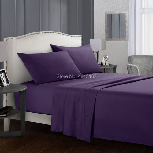 Soft Microfiber Bed Sheet Set 1800 Count 3/4 Piece Luxury Egyptian