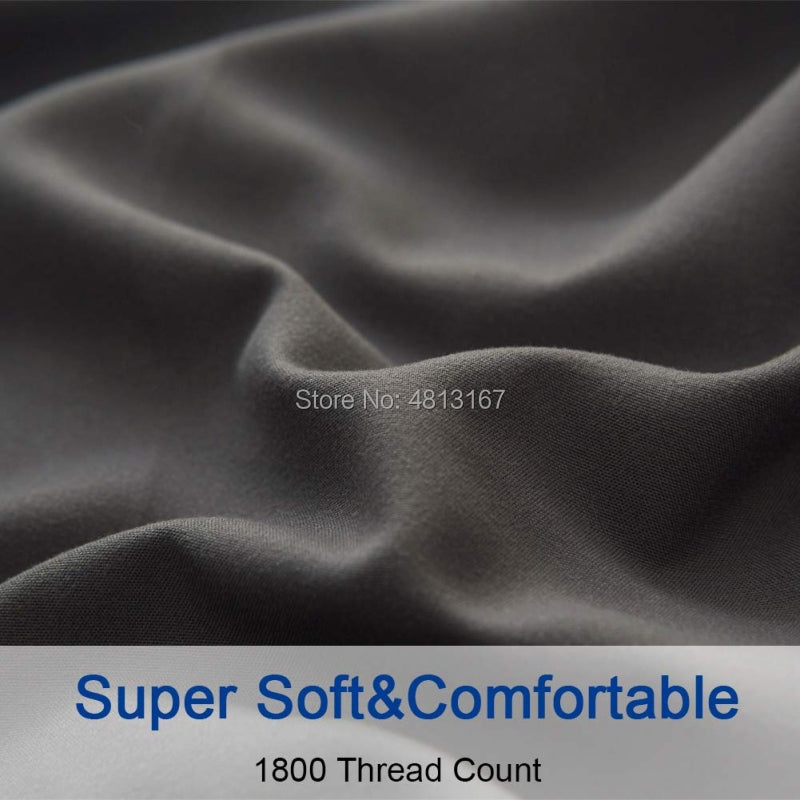 Soft Microfiber Bed Sheet Set 1800 Count 3/4 Piece Luxury Egyptian
