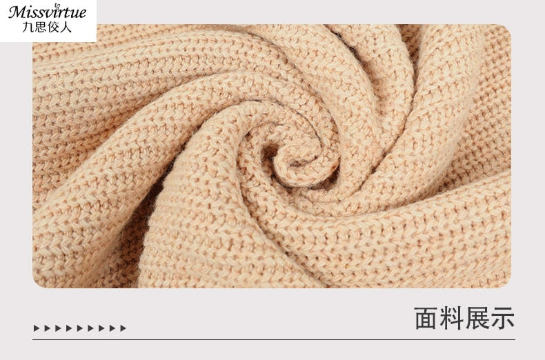 Split Knitted Dress 2022 Autumn Winter Hollow Woolen Long Sleeve