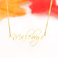 Stainless Steel Personalized Name Pendant Cursive