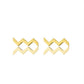 Stainless Steel Vintage Wave Earrings For Women