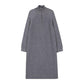 Stylish Women Zipper Turtleneck Loose Sweater Dress For Women Full