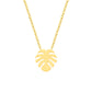 Summer Style Tropical Leaf Necklace Women Choker