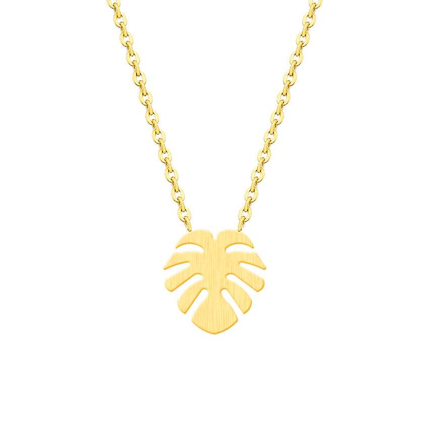 Summer Style Tropical Leaf Necklace Women Choker