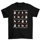 Animals in winter clothes t-shirt design