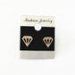Vintage Geometric Cone Shaped Stud Earrings Charm