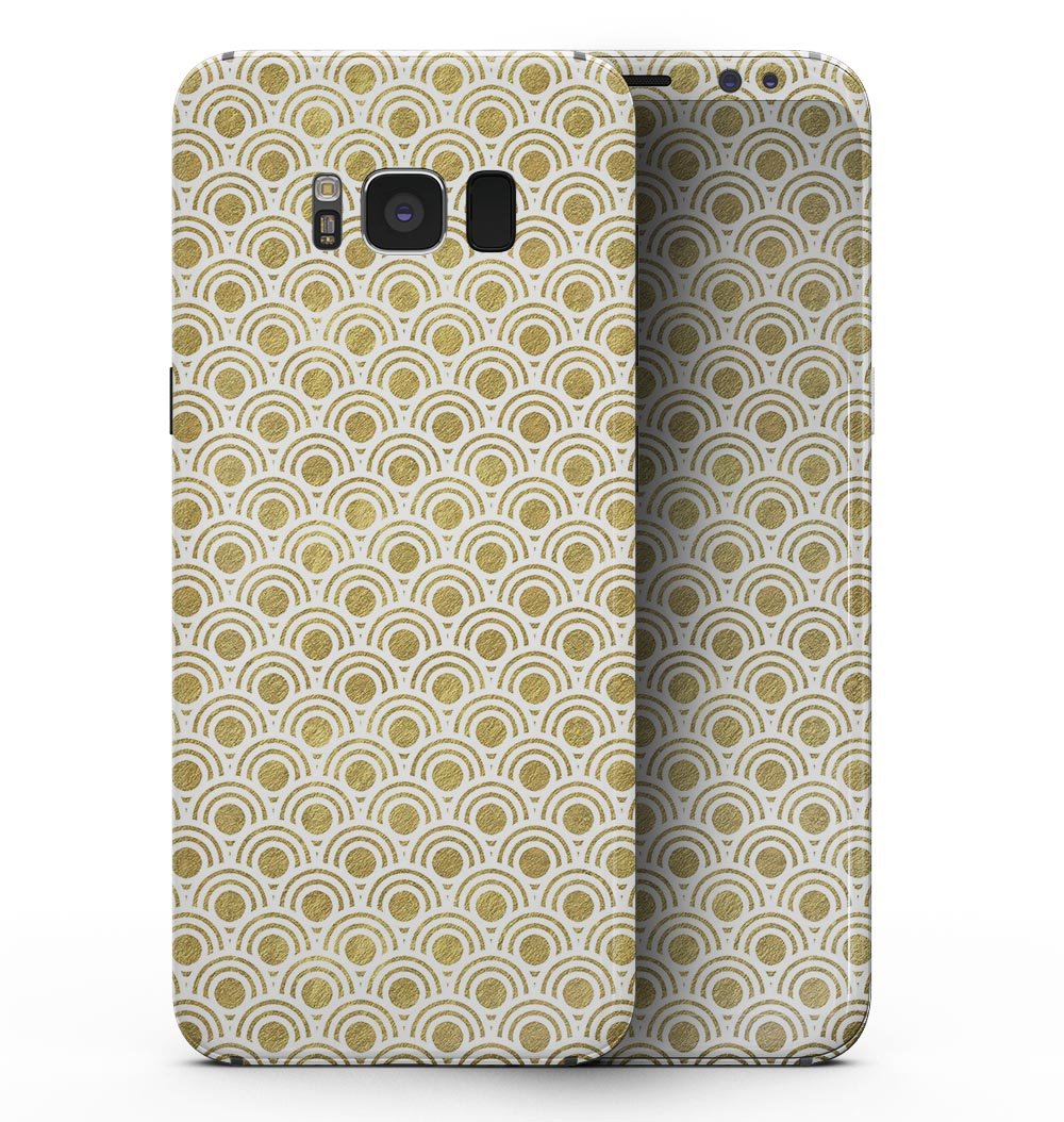 White and Gold Foil v3 - Samsung Galaxy S8 Full-Body Skin Kit