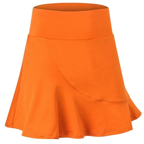 Women Tennis Skirts Quick Dry Loose Skorts Fake Two Pieces Ladies