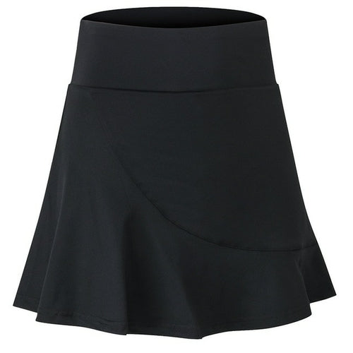 Women Tennis Skirts Quick Dry Loose Skorts Fake Two Pieces Ladies