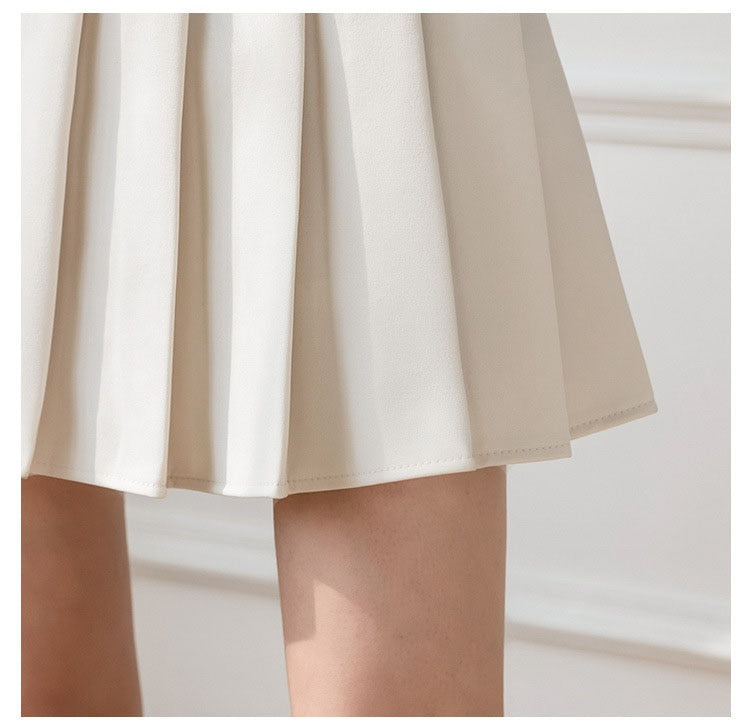 Women's Golf Skirts with Safety Pants Fashion A line Pleated Skirt